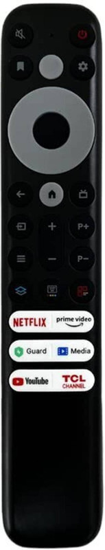 Shigau Iffalcon LED HD Remote Control Compatible without Voice function Netflix Button RC902V FMR1, TCL Smart TV LCD, LED 4K HD, TCL, Iffalcon Remote Controller(Black)