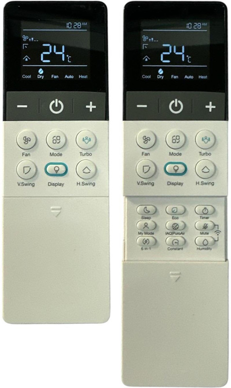 miracles in hand MIH311 STELLAR LITE/STYLUS/STUNNAI INVERTER AC REMOTE (BACKLIGHT) LLOYD Remote Controller(White)