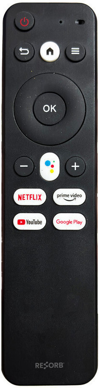 RESORB LED 572 NON VOICE Compatible for Blaupunkt Westinghouse & Thomson Smart TV LED LCD Remote Remote Controller(Black)