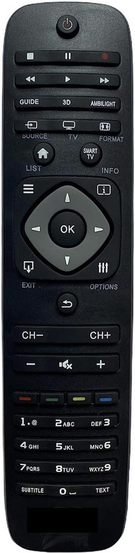Rohit Electronics Remote No:URC119, Compatible/Replacement For Philips LCD/LED TV (Exactly Same Remote Will Only Work) Remote Controller(Black)