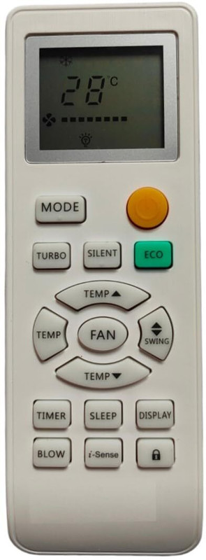 ANM Compatible/Replacement AC Remote Control GODREJ ( EXACTLY SAME REMOTE WILL WORK) Remote Controller(White)