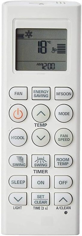 Hybite VIDEOCON AC remote Compatible for AC(Exactly Same Remote Will Work) Videocon Remote Controller(White)