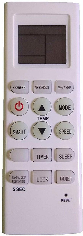 BhalTech VE- 36 AC Compatible for Voltas Voltas AC Remote Controller(White)
