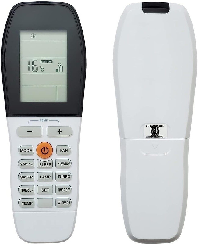 Hybite Air Conditioner Remote Compatible for Voltas Split/Window AC with WiFi/Adj Function(Please Match The Image With Your Old Remote)Voltas AC Remote Controller(White)