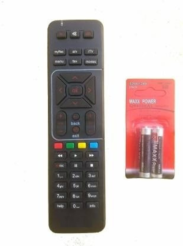 Airtel Airtel DTH Remote Compatible with SD and HD Recording Airtel Remote Controller(Black)
