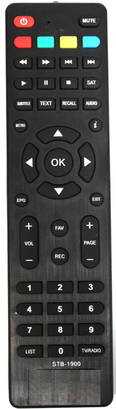 HDF Replacement Remote Control Compatible for STC-700 Set Top Box TV Remote H-700 Set Top Box TV STC H-700 Set Top Box TV-Please match the Image With your Old Remote Controller(Black)
