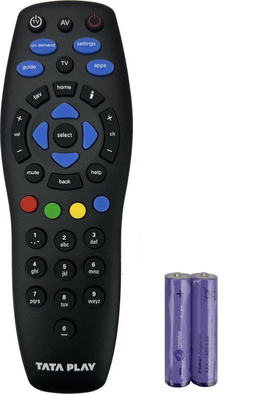 Cst Original DTH Remote for TATA PLAY DTH | Genuine OEM REMOTE | Compatible with TATA PLAY DTH, TATA SKY DTH SD / HD Set-Top Box, OEM Genuine Remote Controller(Black)