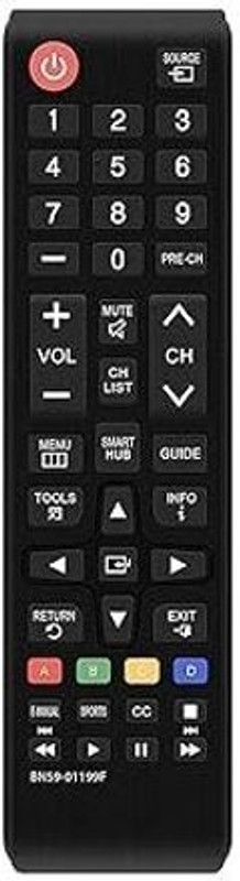 Gezok Samsung TV remote for All LCD LED HDTV 3D Smart TVs Remote, Black_1 samsung tv remote Remote Controller(Black)