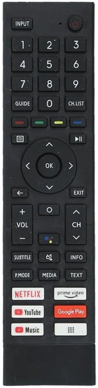 RESORB LED 671 Smart Tv Remote Compatible for  Hisense Remote Controller(Black)