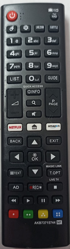 RE LG Netflix Remote Controller(Black)