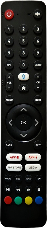 ERNIL Tv Remote Compatible for LED SHF3291 (Non-Voice) Intex Android Smart LED TV (Your Old Remote Must be Exactly Same) Remote Controller(Black)