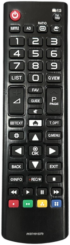 miracles in hand MIHGRN Remote Compatible with  Smart LED TV Remote MARQ Remote Controller(Black)