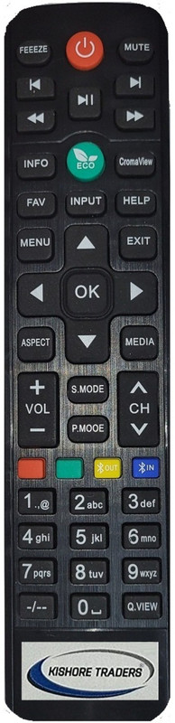 Kishore Traders Compatible Remote Control For  Noble Skiodo Led Tv Remote Controller(Black)
