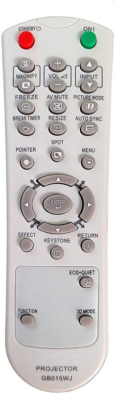 BhalTech GB015WJ Projector Remote Compatible for  Sharp Projector Remote Controller(White)