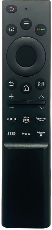 Tech Vibes Remote Compatible with  Smart TV Non Voice Non Bluetooth Samsung Remote Controller(Black)