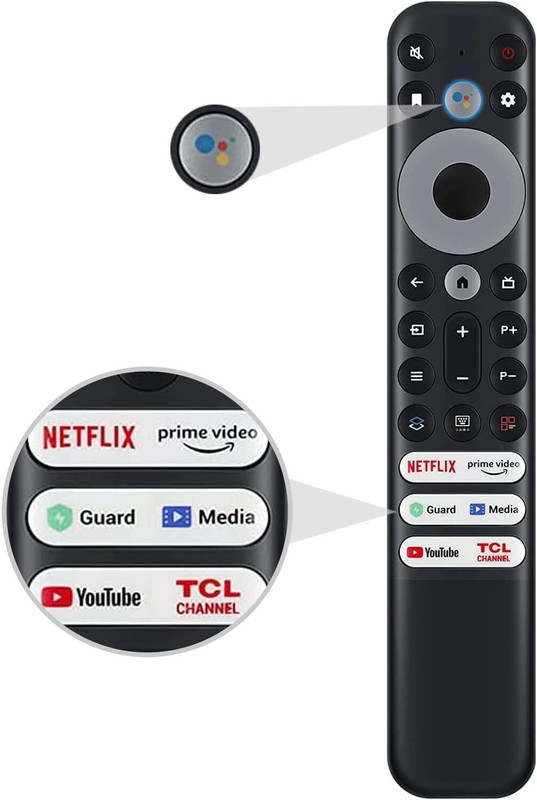 SHIELDGUARD Smart LED/LCD TV Remote Control, Compatible for LED/LCD TV (Without Voice Function) VU Remote Controller(Black)