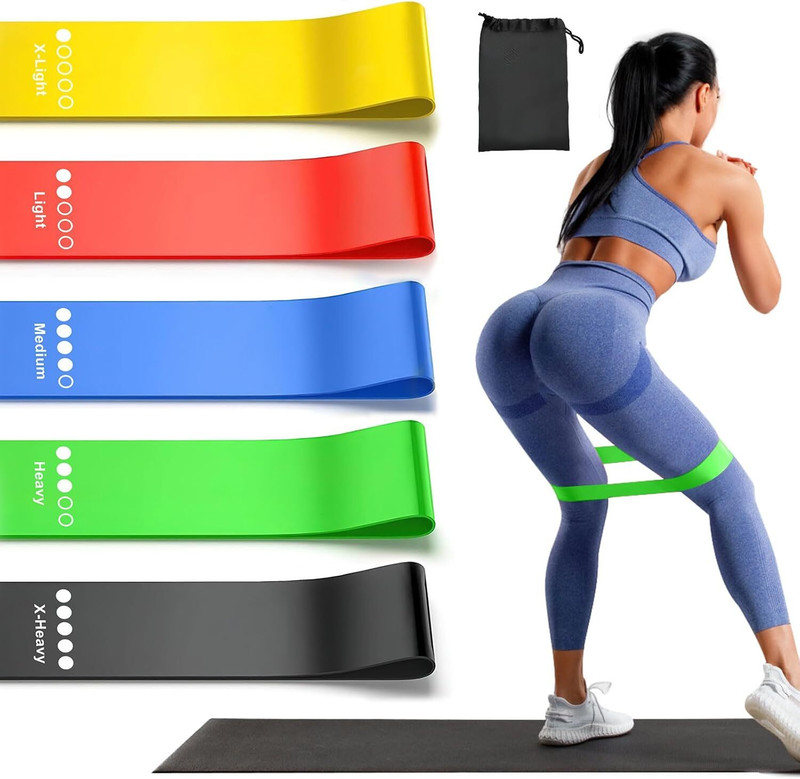 Pheonix Resistance Bands for Exercise Mini Loop Band for Gym Booty Toning Exercise Resistance Tube(Multicolor)