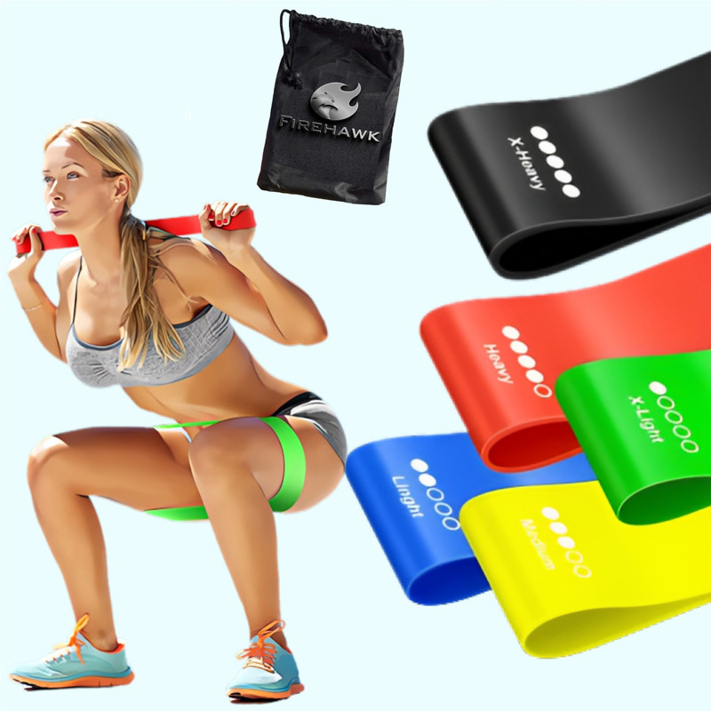 Firehawk Resistance Bands, Exercise Workout Bands, 5 Set of Stretch Bands Resistance Tube(Multicolor)
