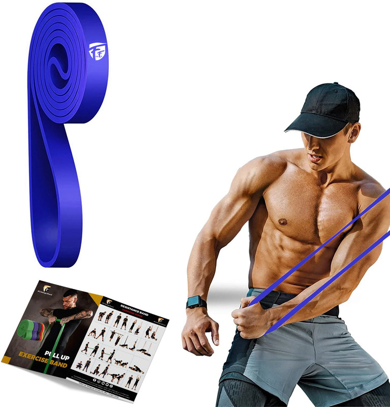FirstFit Strength Training Pull Up straps for Exercise Stretching Crossfit & Muscle Build Resistance Tube(FF-Loop Band 25-65lbs)
