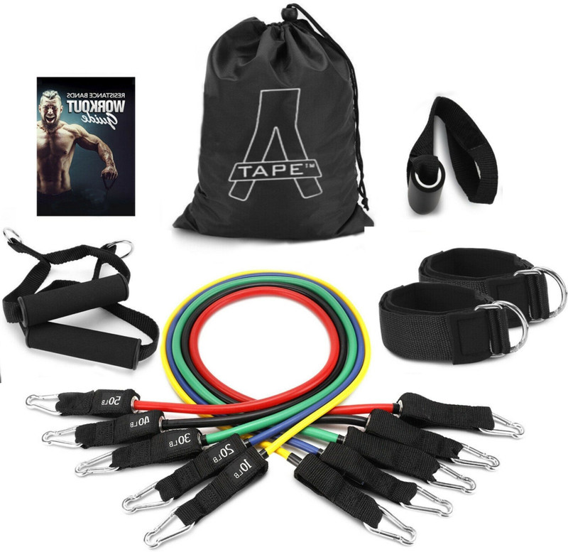 A-TAPE Professional-Grade Resistance Bands Set - For Muscle Toning & Weight Loss Resistance Tube(Multicolors)