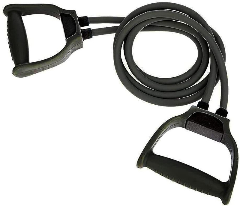 Manogyam Pull Rope Elastic Bands Fitness Rubber for Exercise Resistance Tube(Black)