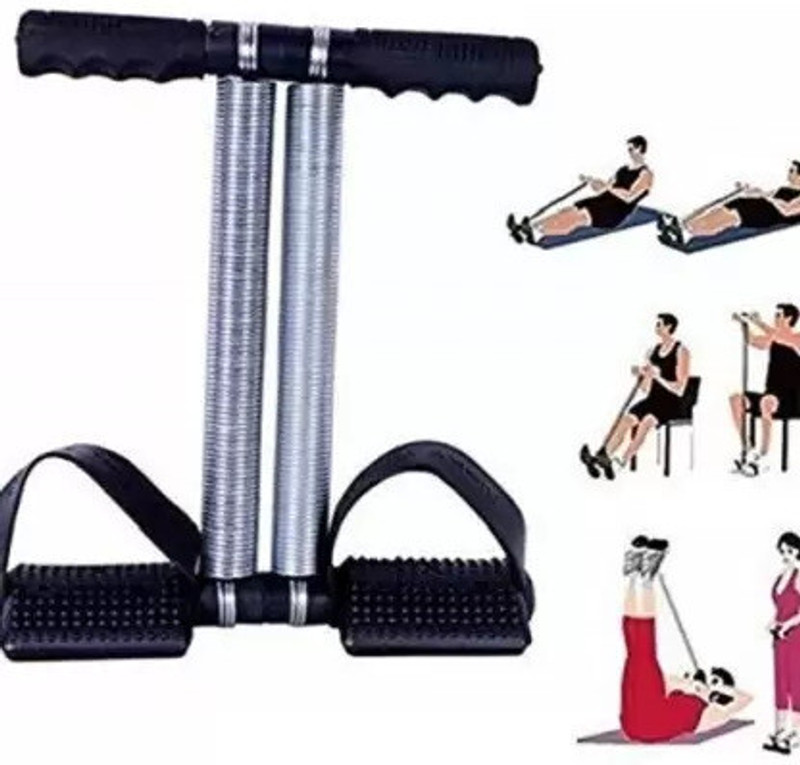 ResiFit Tummy Trimmer Multipurpose Fitness , Exerciser for home, Gym Exerciser (Black) Resistance Tube(Black)