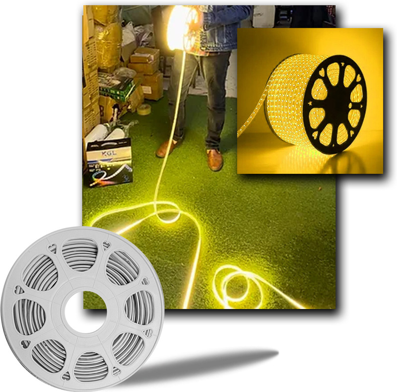 Vespa 1 LEDs 25 m Gold Steady, Color Changing Strip Rice Lights(Pack of 1)
