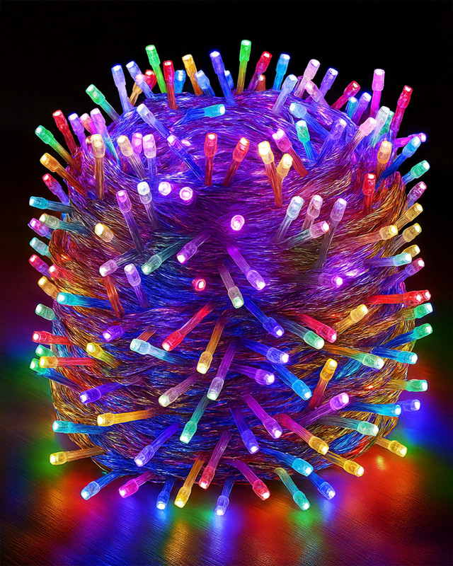 Homesake 600 LEDs 100 m Multicolor Flickering Bulb Rice Lights(Pack of 1)