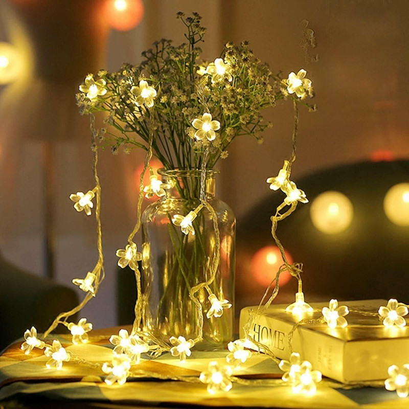 X4Decor 42 LEDs 12 m Yellow Steady Flower Rice Lights(Pack of 1)