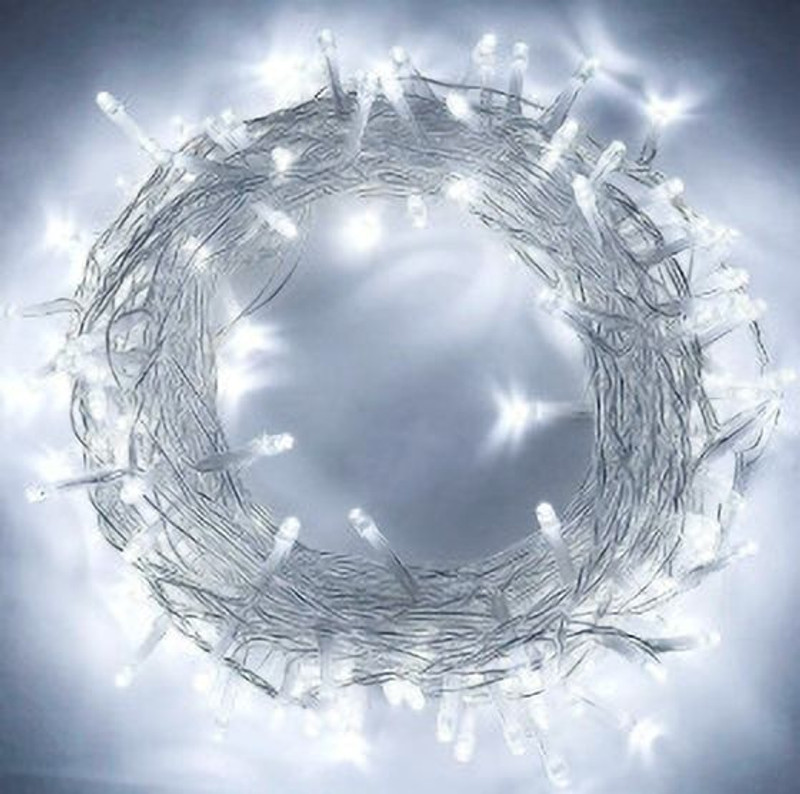 Party Propz 10 LEDs 4 m White Steady String Rice Lights(Pack of 1)