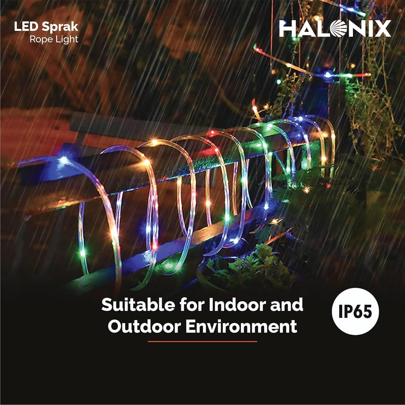 HALONIX 480 LEDs 10 m Multicolor Flickering Strip Rice Lights(Pack of 4)