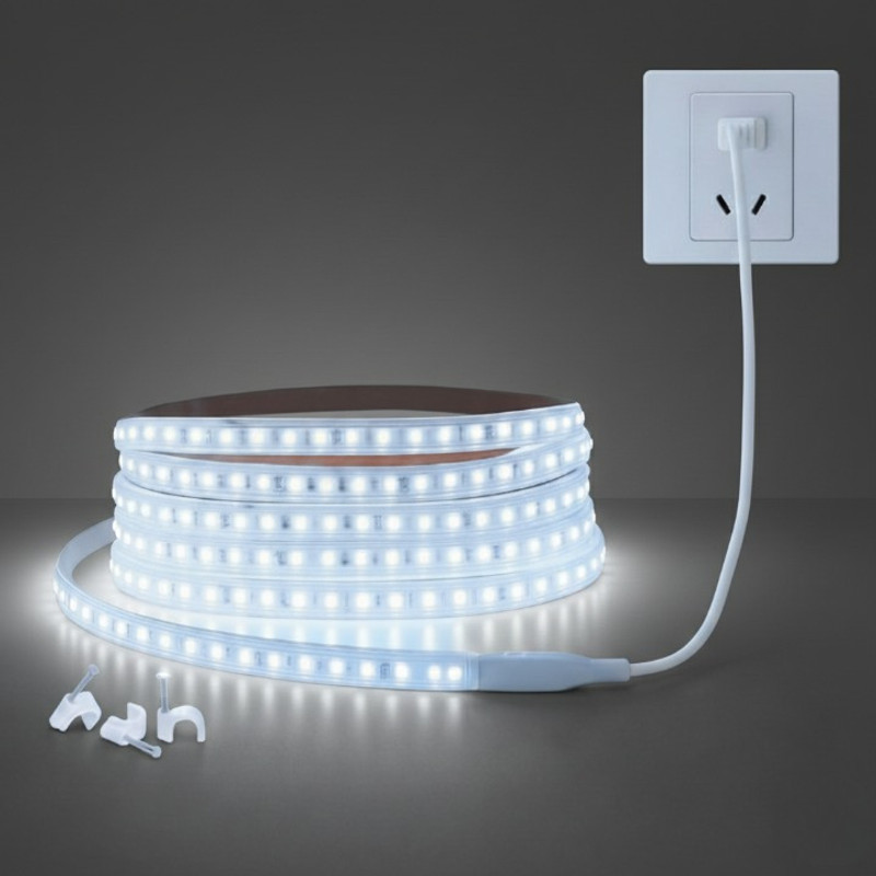 BestBright 600 LEDs 5 m Blue, White Steady Strip Rice Lights(Pack of 1)