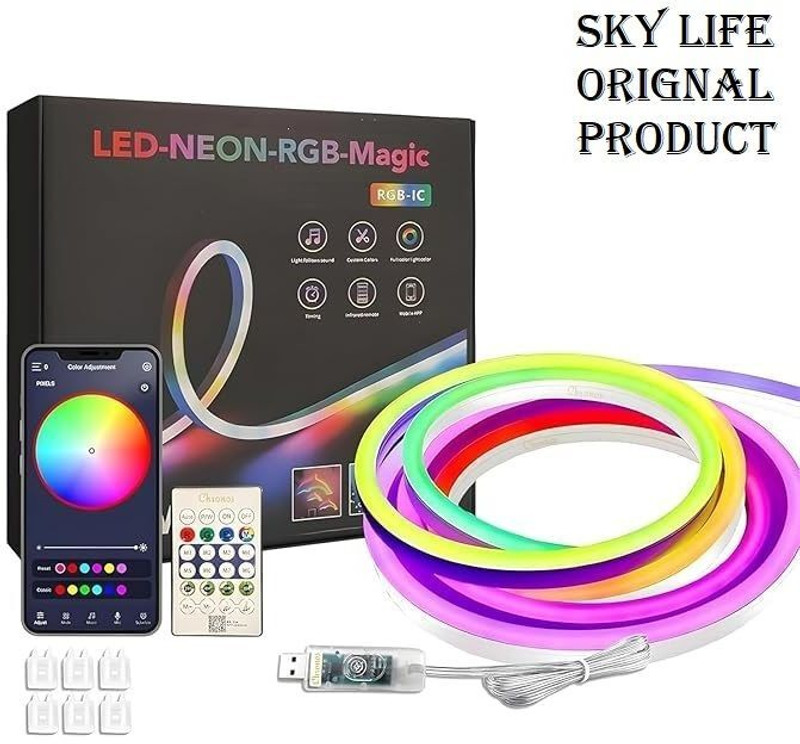 SUCHETA 300 LEDs 76.2 m Red, Blue, Green, Yellow Color Changing, Flickering, Steady Disco Rice Lights(Pack of 1)
