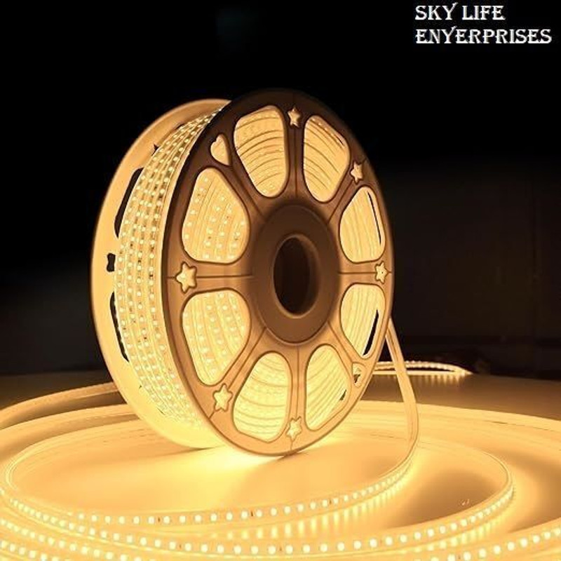 AI SMART 5400 LEDs 45 m Transparent, Gold Steady Strip Rice Lights(Pack of 1)