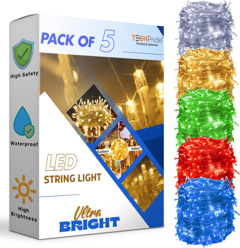 MPROW 1200 LEDs 10 m Multicolor Steady String Rice Lights(Pack of 1)