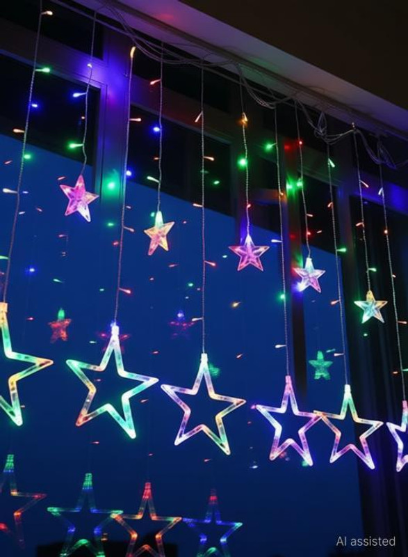 Eshop 138 LEDs 1.98 m Multicolor Steady Star Rice Lights(Pack of 1)