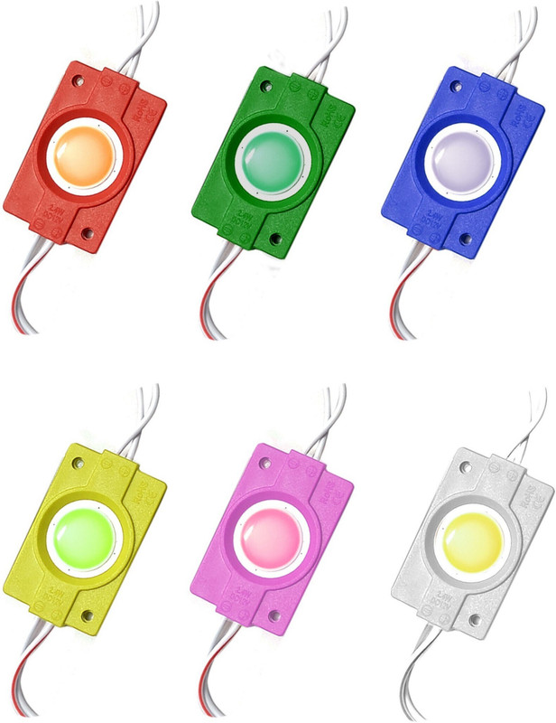 AP Source 6 LEDs 1 m Yellow, White, Red, Pink, Green, Blue Color Changing, Steady, Flickering Bulb Rice Lights(Pack of 6)