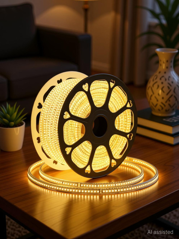 WOZIT 1200 LEDs 5 m Yellow Steady Bulb Rice Lights(Pack of 1)