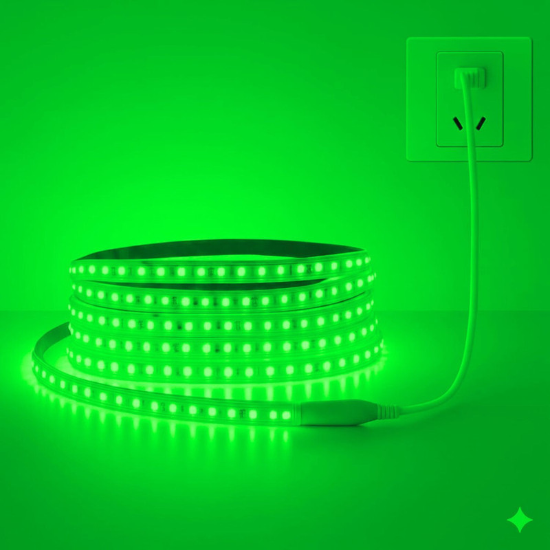 Volt Vision 1200 LEDs 5 m Orange Steady Strip Rice Lights(Pack of 1)