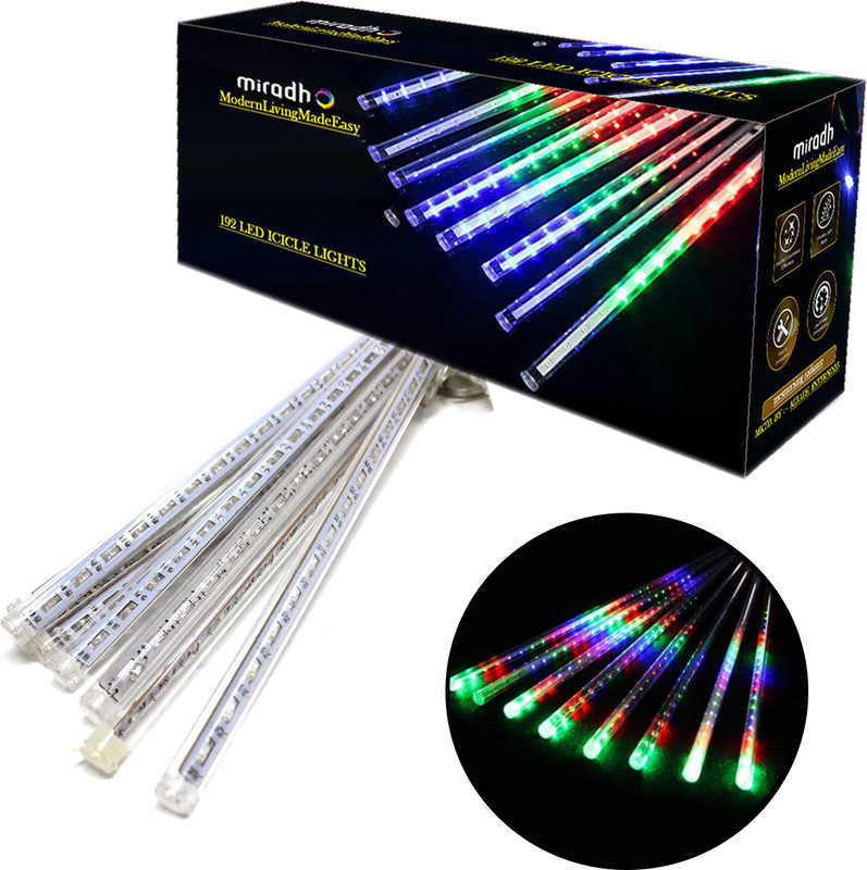 MIRADH 192 LEDs 0.5 m Multicolor Steady, Flickering Water Drop Rice Lights(Pack of 1)