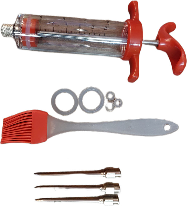 UVARI Meat Injector Syringe 50 ML - 3 Marinade Injector Needles for BBQ Grill Fillings BBQ Injector(Pack of 3)