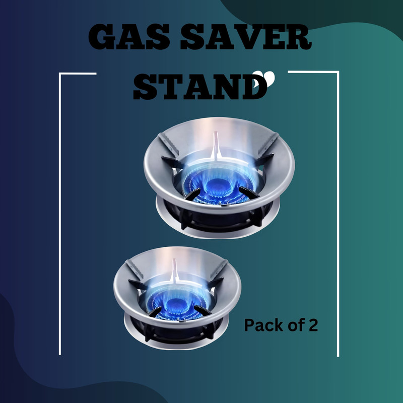ABlue Clipper Gas Saver Burner Stand fire & windproof gas saver for gas stove RU181 1 kg Roaster(Silver)