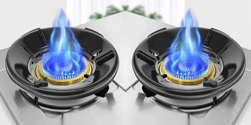 TOPHAVEN Gas Stove Wok Ring Metal Wok Rack Cook top Range Pan Holder for Gas Roaster 2 kg Roaster(Silver)