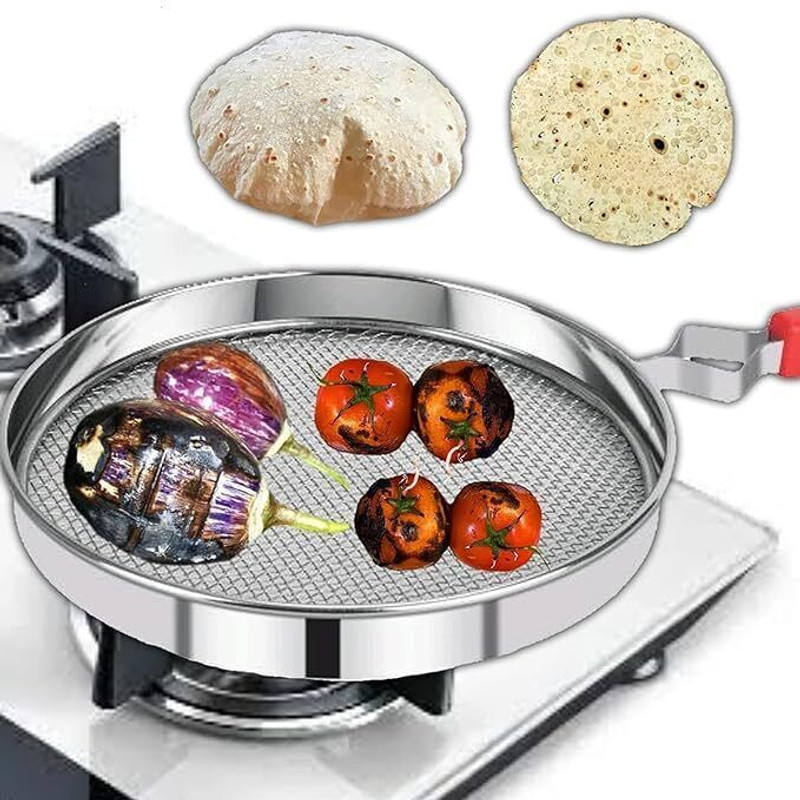 JOY Your Kitchen Friend ! Steel roster grill Phulka Roti Grill, Jali for Utensils Brinjal vegetable Papad 5 kg Roaster(Steel)