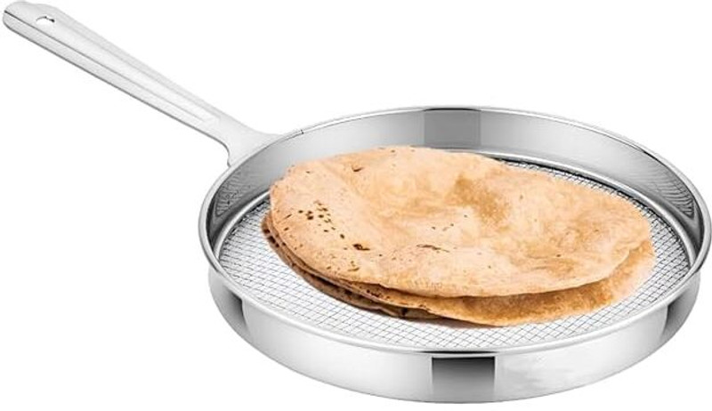 CookoFriends Roster Gas Stove Jali for Kitchen Cooking Papad Roaster Roti 1 kg Roaster(Silver)