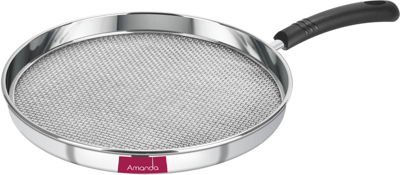 Amanda Amanda Papad Jali Size no. 8 (21cm Diameter) 1 kg Roaster(Silver)