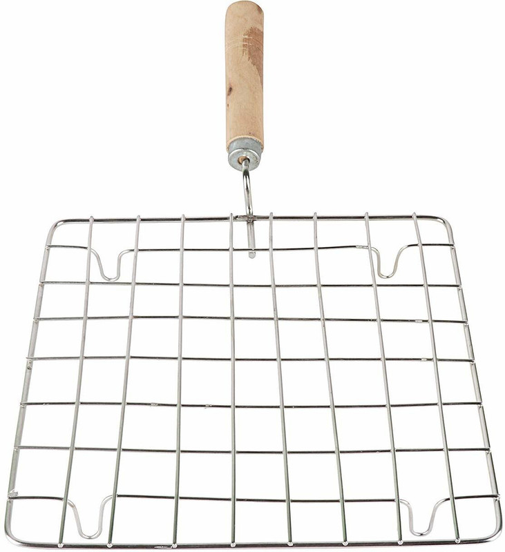 LSARI Wooden Roaster(Barbeque Jali) 1 kg Roaster(Steel)