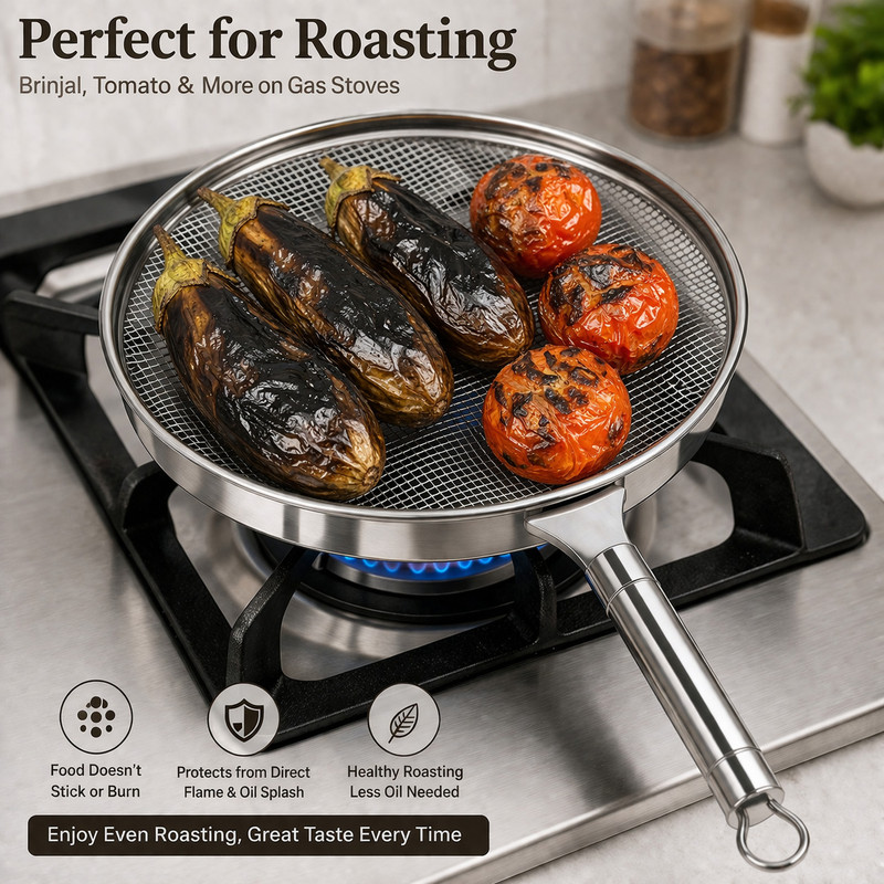 galaxystore Stainless steal grill roaster 2.5 kg Roaster(Steel)