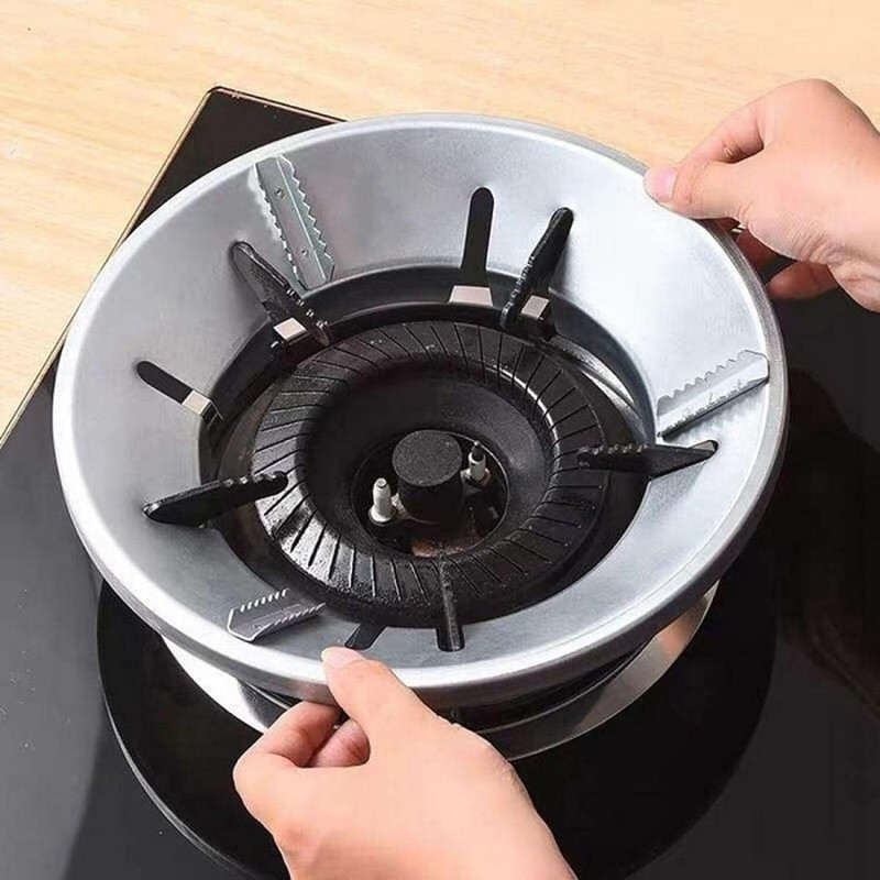 Croptil Stove Burner Stand | Gas Saver Jali | Gas Chula Support Stand Stove Protector 5 kg Roaster(Silver)