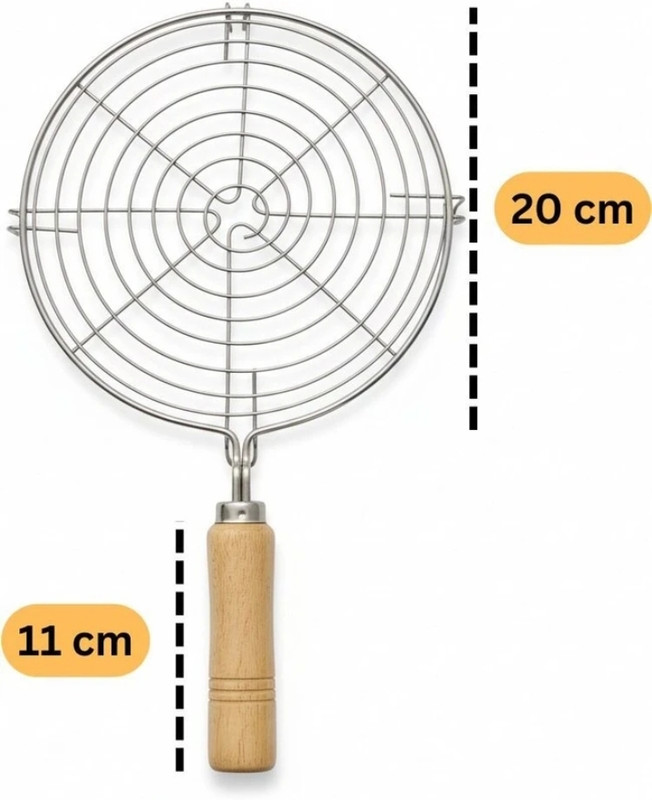 Aky global Papad jali 1 kg Roaster(Steel)